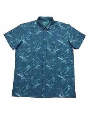 Retro Rifle Mens Prey V2 Anniversary Eagle Freedom Short Sleeve Shirt Size Large